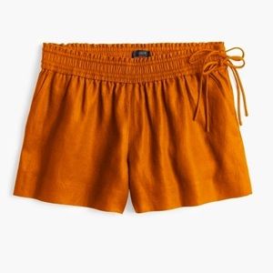 J. Crew Linen Shorts with Side Ties | Women’s Size Medium